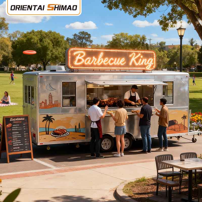 Mobiili ruoka-auton perävaunu